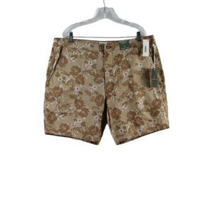 Mutual Wave Floral Brown Men's Chino Board Short Size 40 012